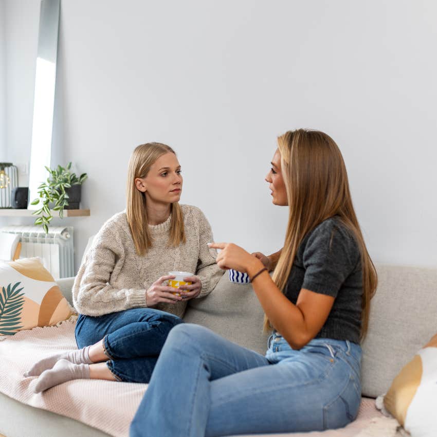 intelligent women having deep conversation